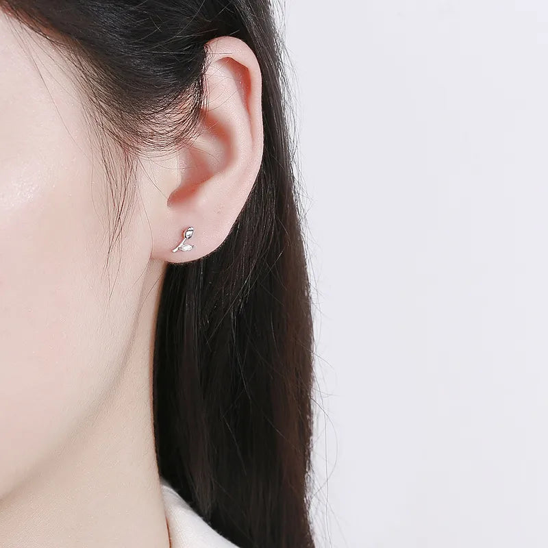Silver Tulip Studs