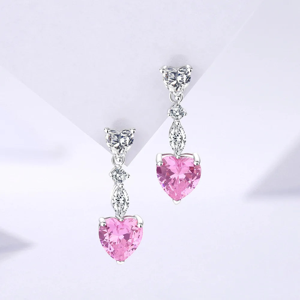 Zircon Love Drop Earrings