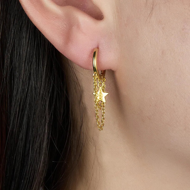 Gold Star Earrings