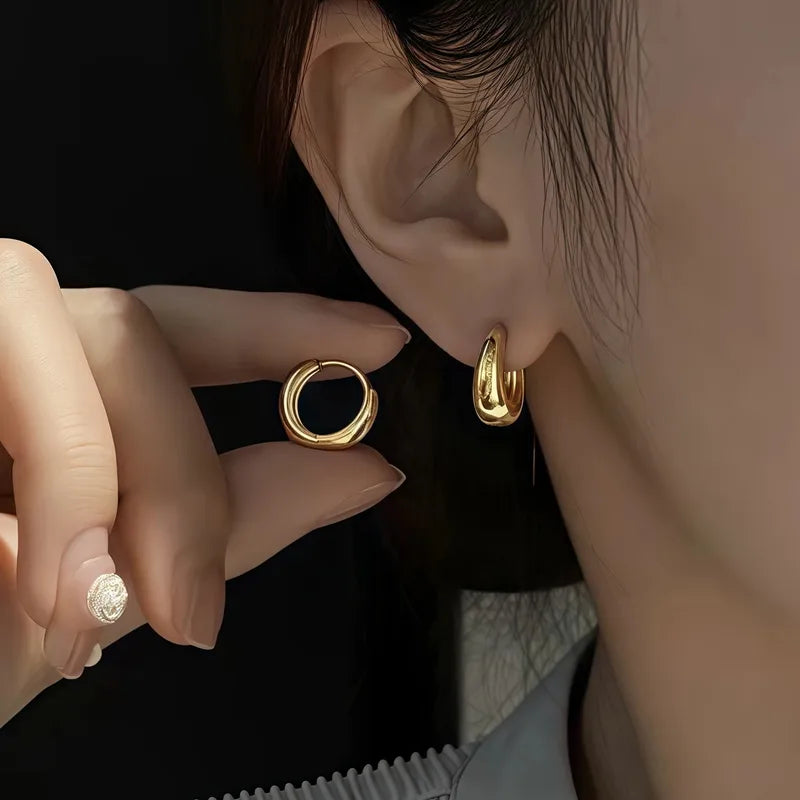 C Gold Hoops