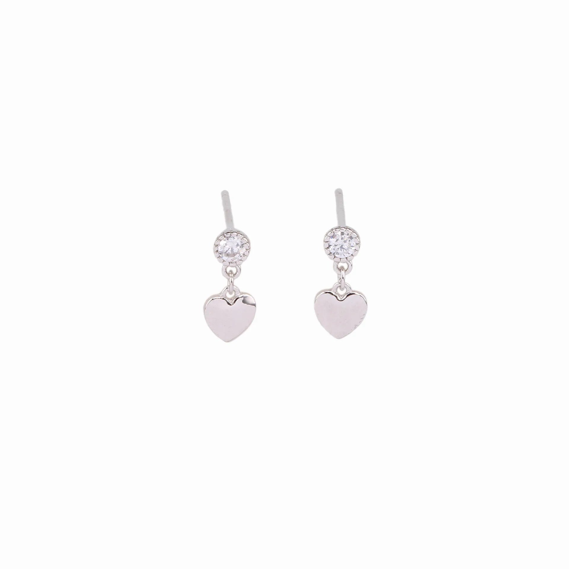 Mini Heart Drop Earrings