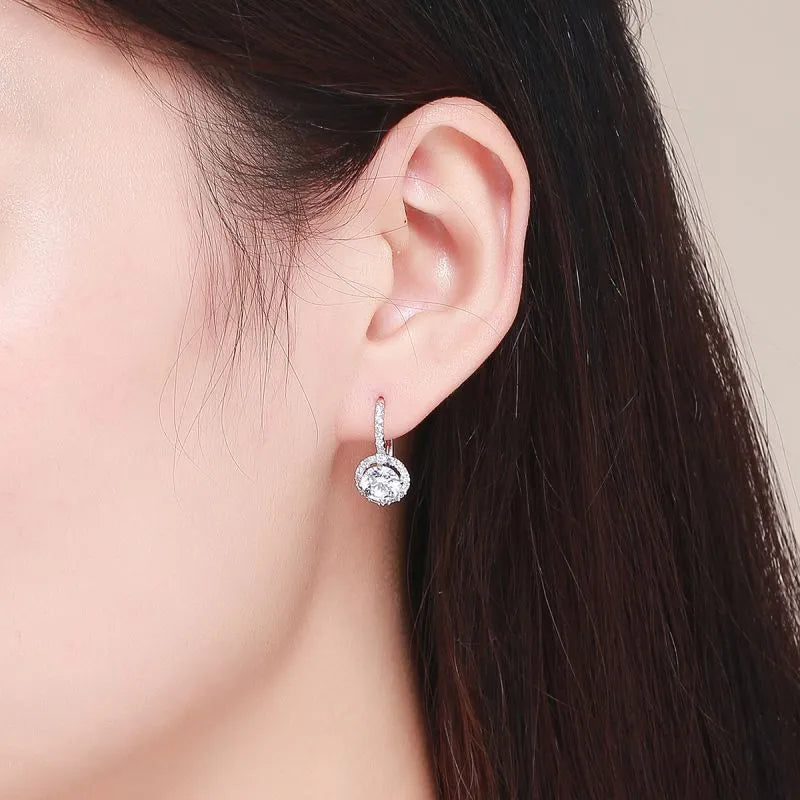 Round Drop Earrings