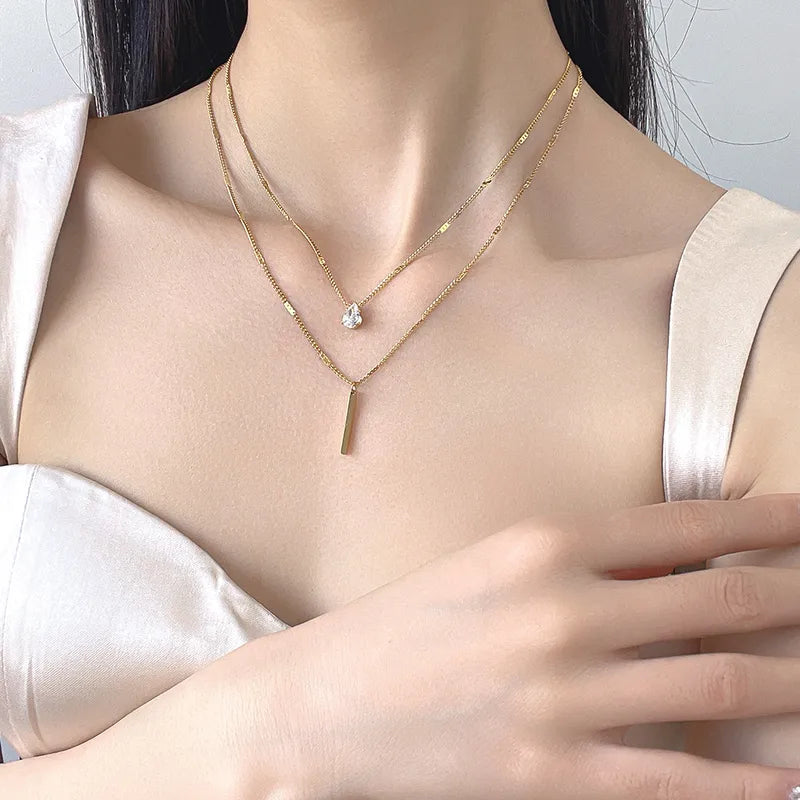 Pear Drop Layer Neckpiece