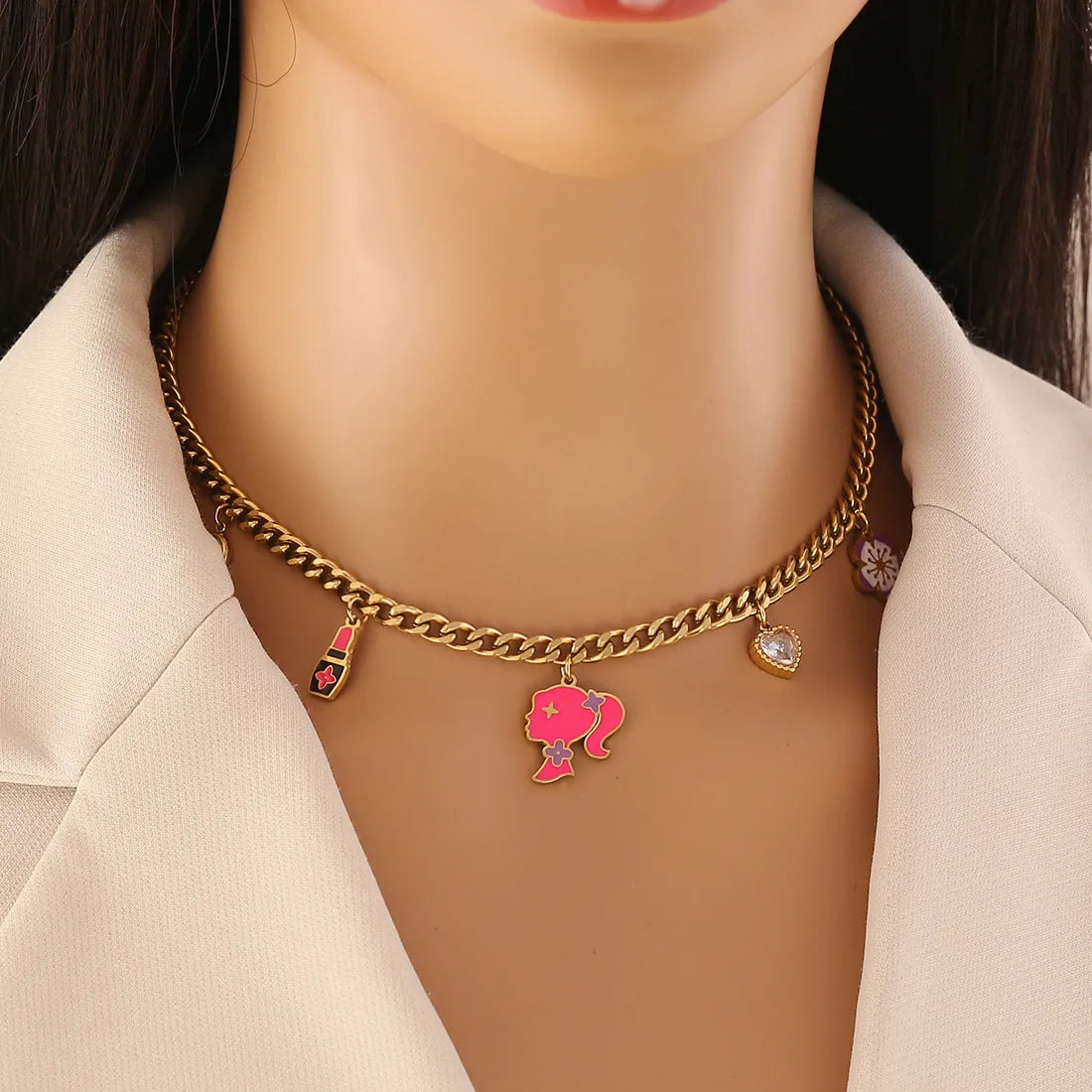 Barbiecore Charm Neckpiece