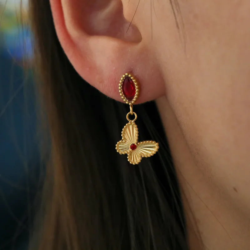 Amore Butterfly Drop Eaarrings