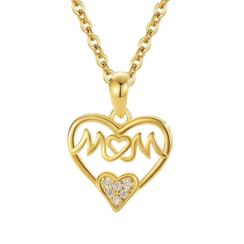 Gold Mom Pendant