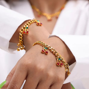Cherry Charm Bracelet