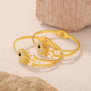 Gold Retro Eye Bracelet