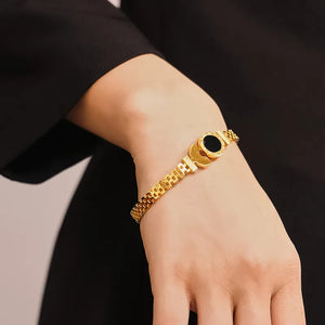 Gold Roman Numeral Bracelet