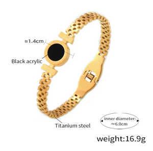 Gold Roman Numeral Bracelet