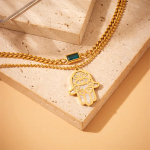 Hamsa Gold Bracelet