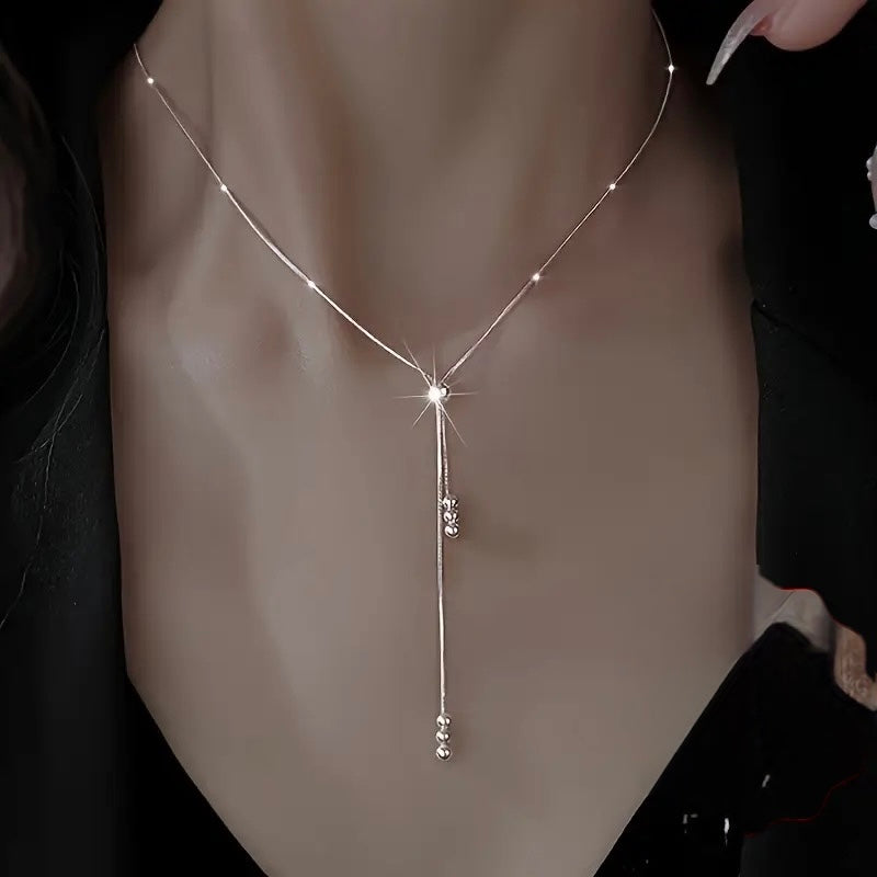 Ball Drop Box Chain Neckpiece