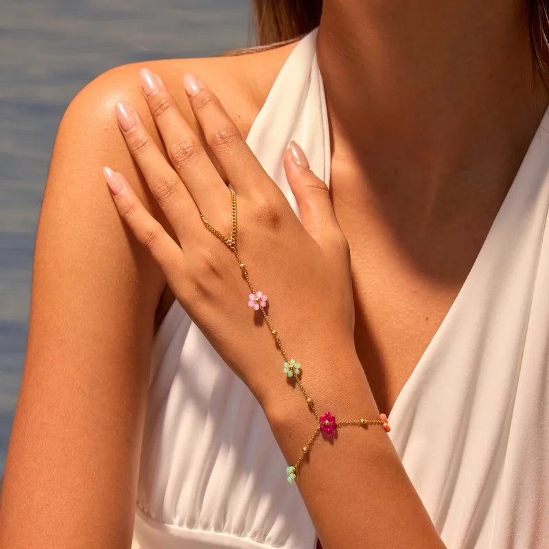 Multicolour Flower Handchain