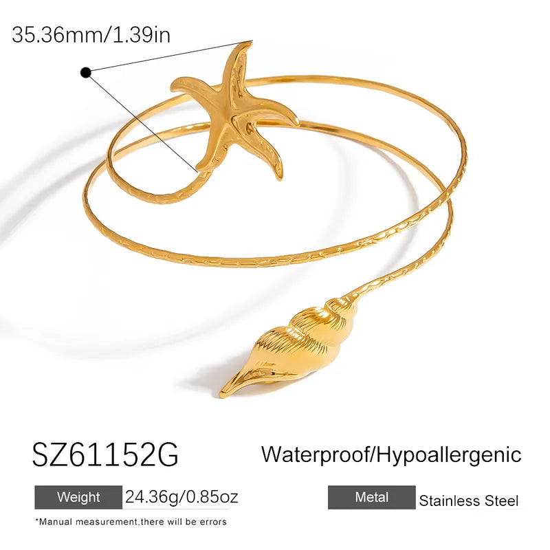 Starfish Gold Armlet
