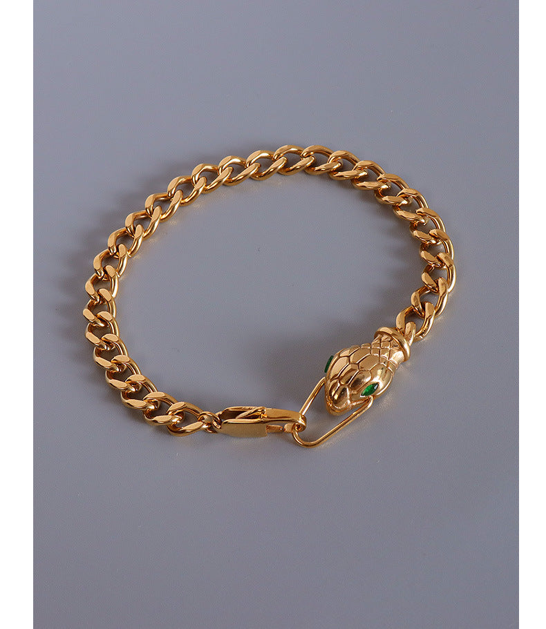 Beccarite Gold Snake Bracelet