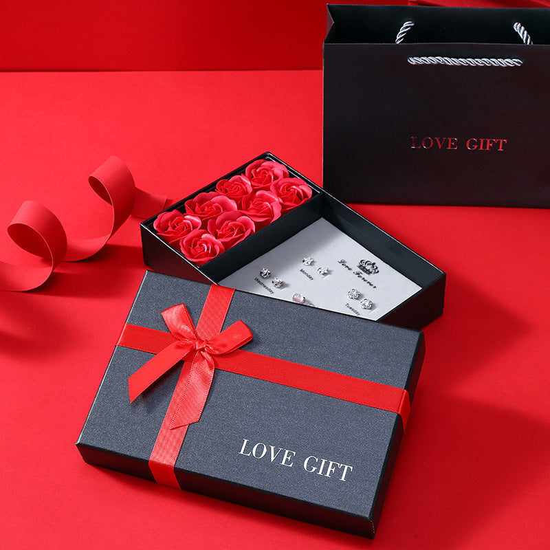 7 Days of Love Jewelry Box – Holds Earrings & Rings