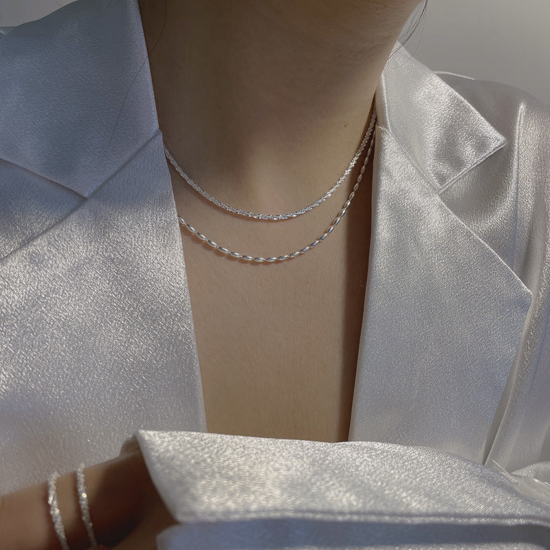 Silver Dual Layer Neckchain