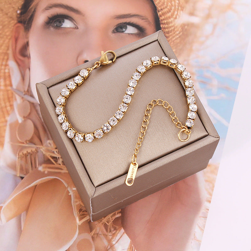 Gold Tennis Bracelet