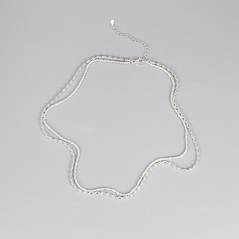 Silver Dual Layer Neckchain