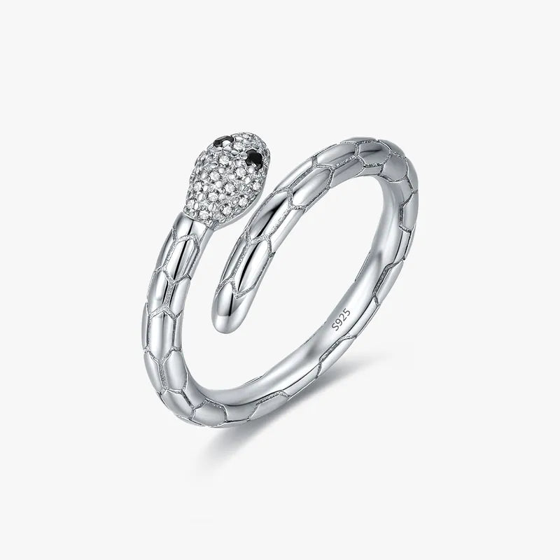 Retro Snake Adjustable Ring