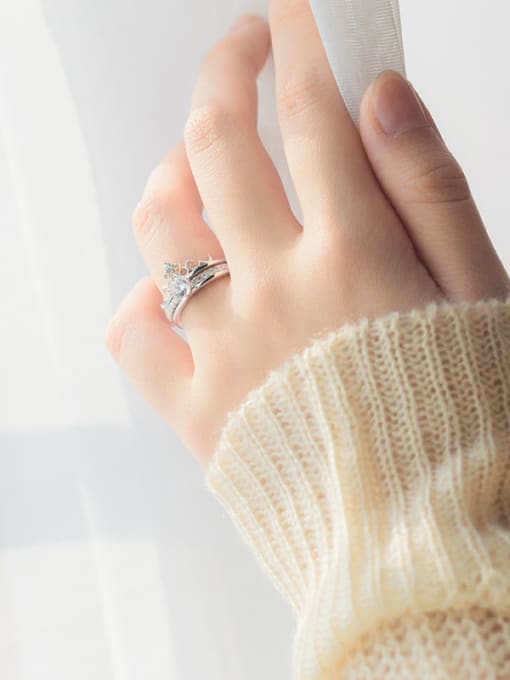 Princess Crown Adjustable Ring