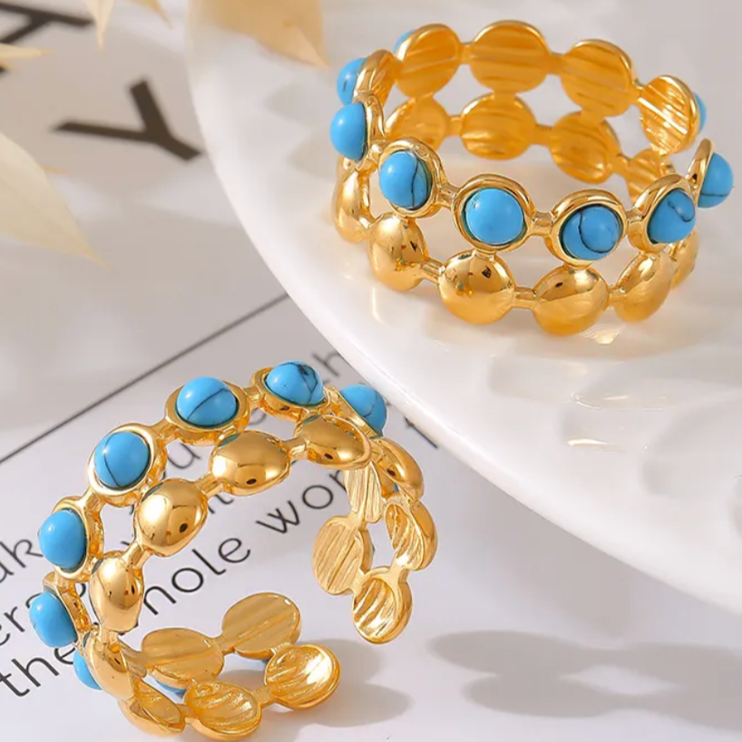 Gold Turquoise Ring