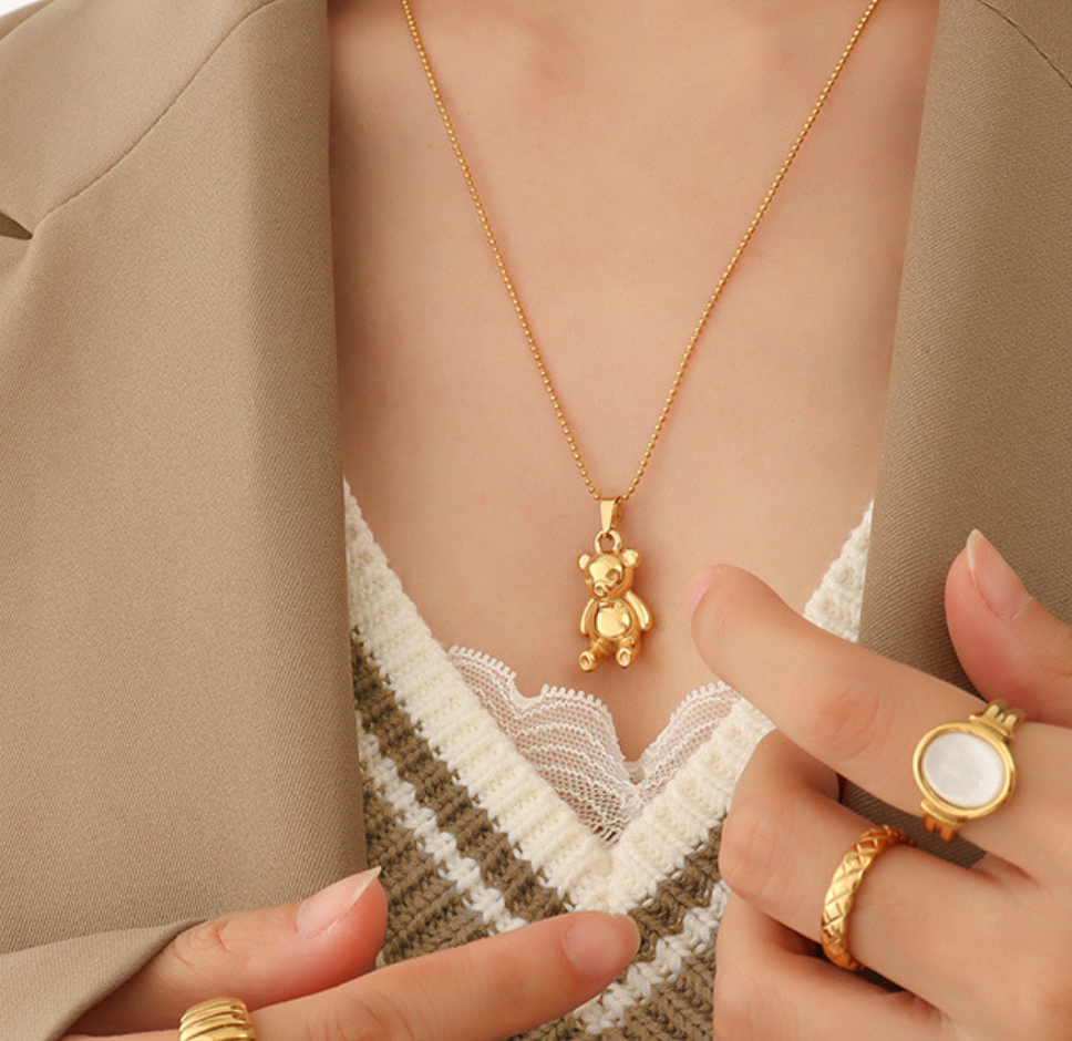 Gold Bear Neckpiece