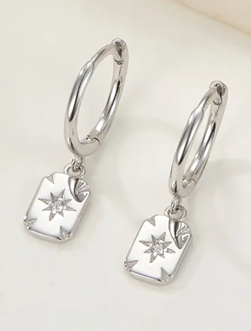 Mini Geometric Rectangle Earring