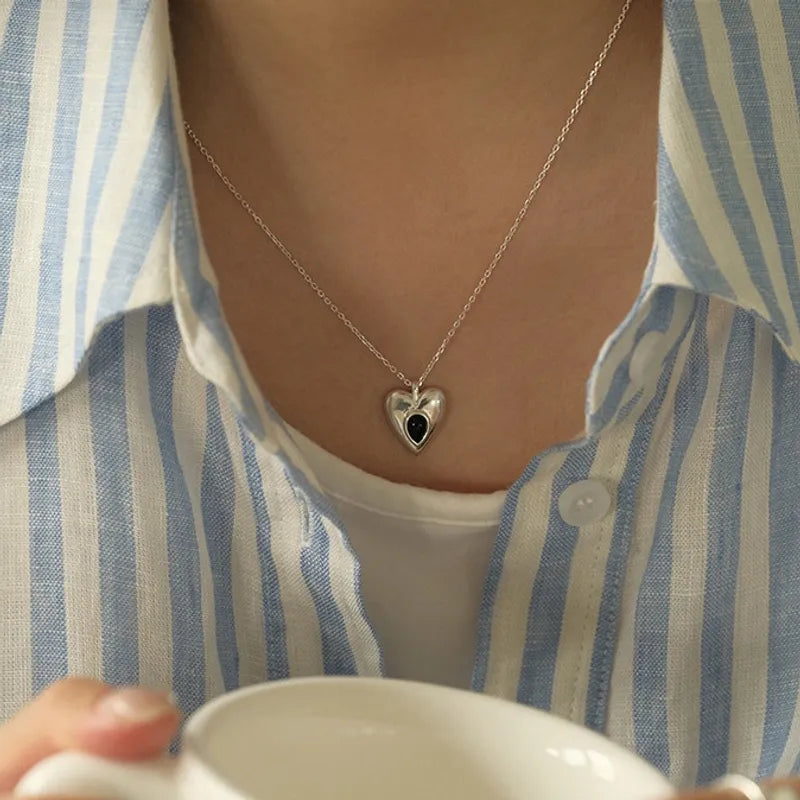 Agate Heart Pendant