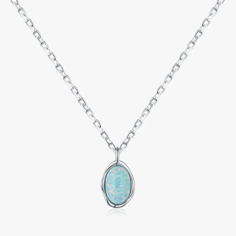 Silver Opal Pendant