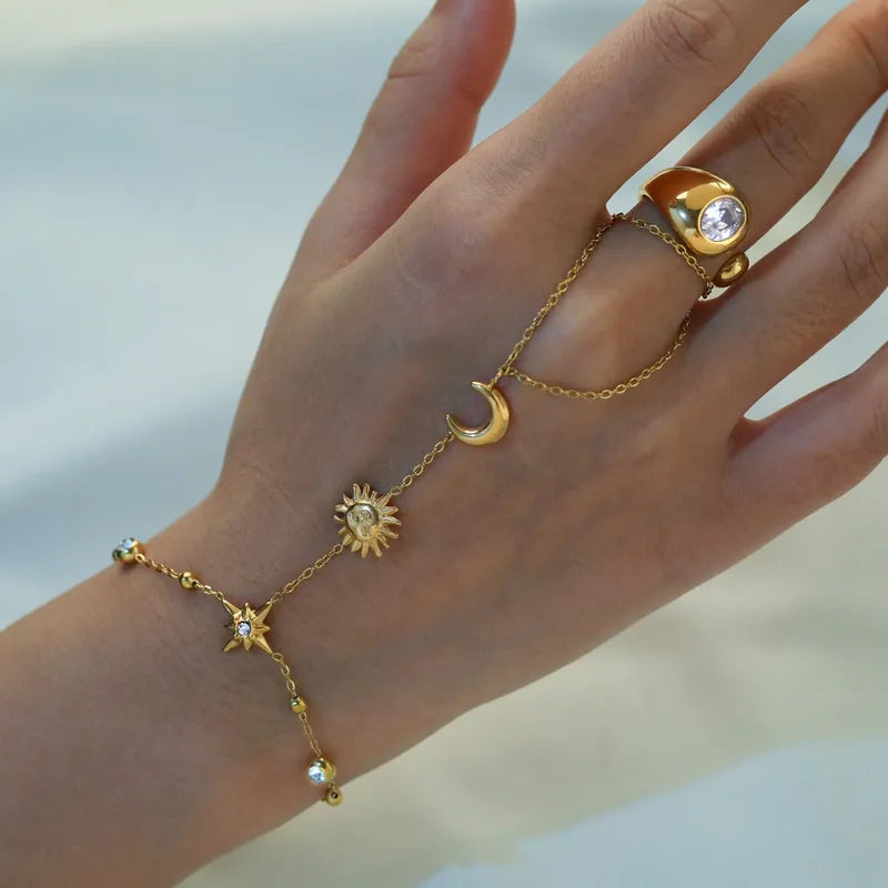 Gold Celestial Handchain