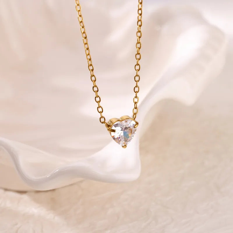 Heart Pearl Pendant Set