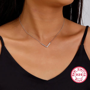 V Shape Silver Neckpiece