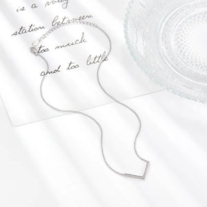 V Shape Silver Neckpiece
