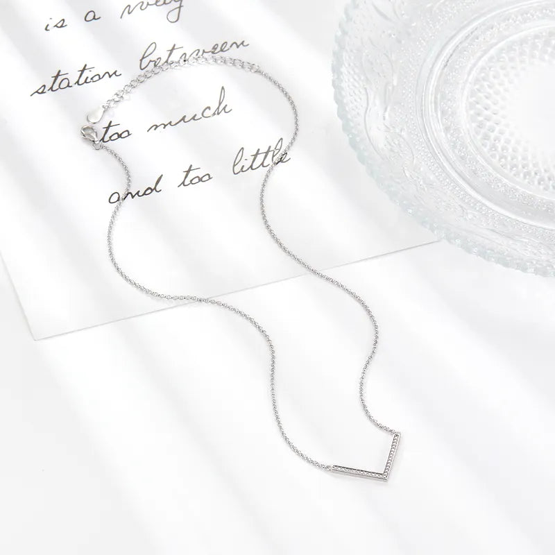 V Shape Silver Neckpiece