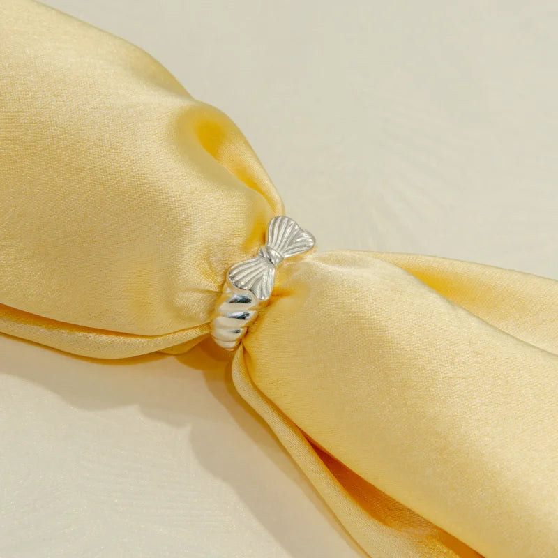 Vintage Solid Bow Adjustable Ring