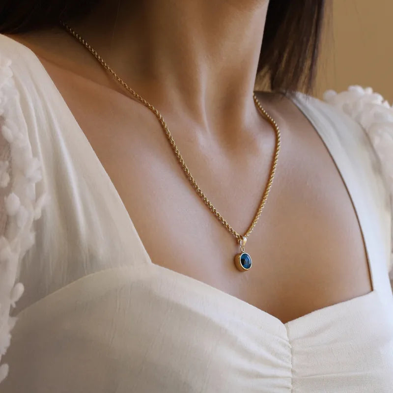 Gold Devil's Eye Neckpiece