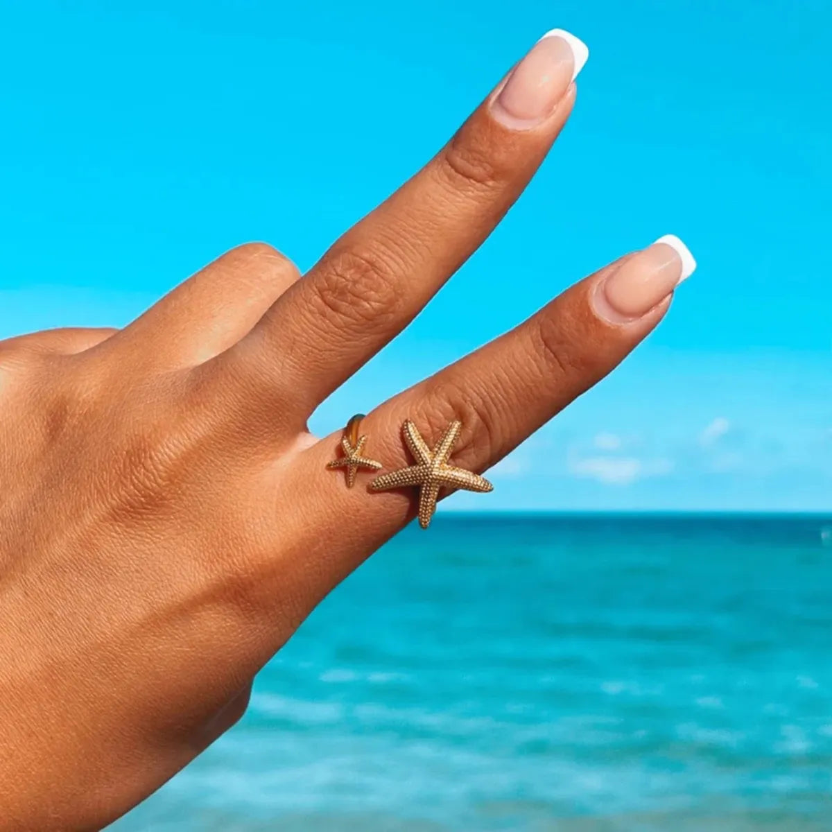 Gold Starfish Ring
