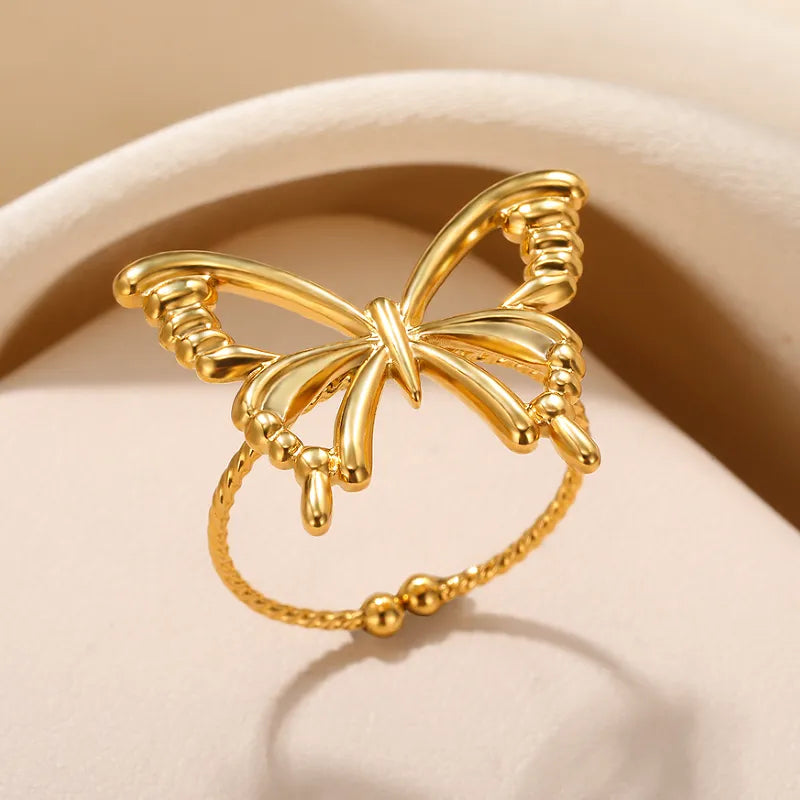 Gold Butterfly Ring