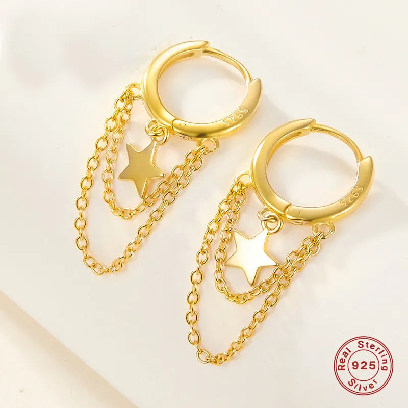 Gold Star Earrings