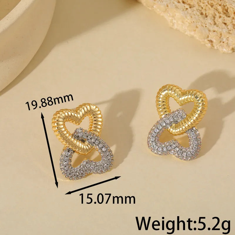 Interlocked Heart Studs