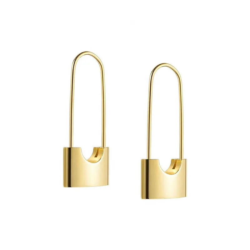 Gold Pin Earrings