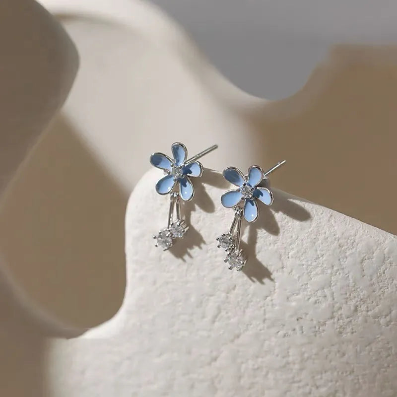 Enamel Flower Studs