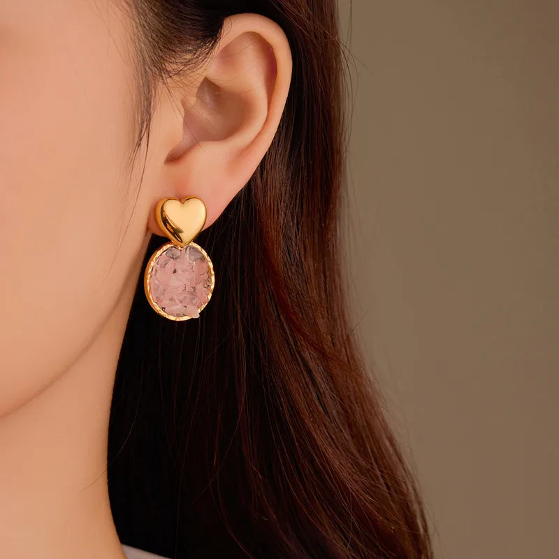 Retro Natural Stone Earrings