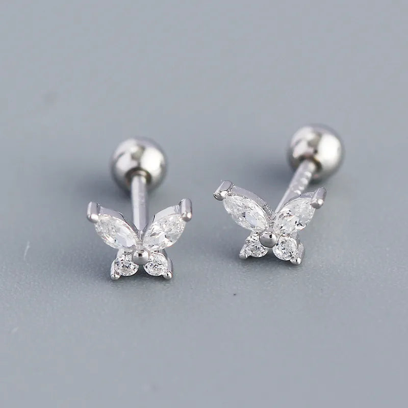 Zircon Mini Butterfly Studs