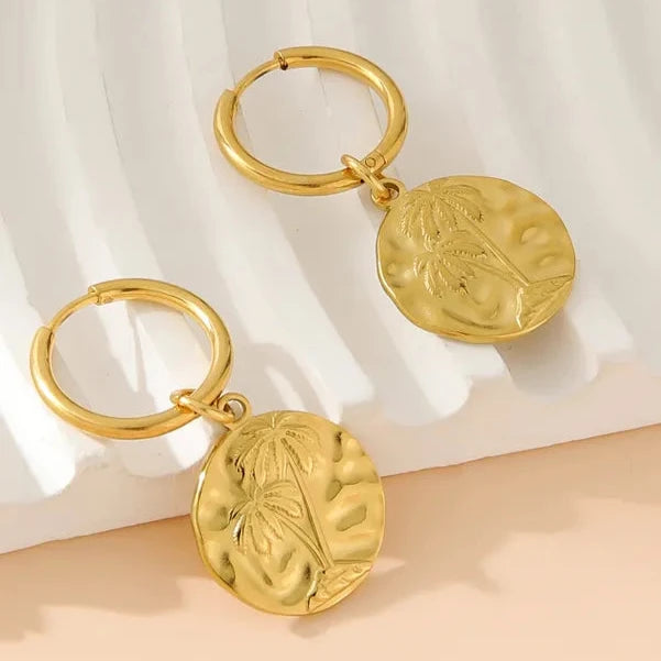 Gold Cococoin Earrings