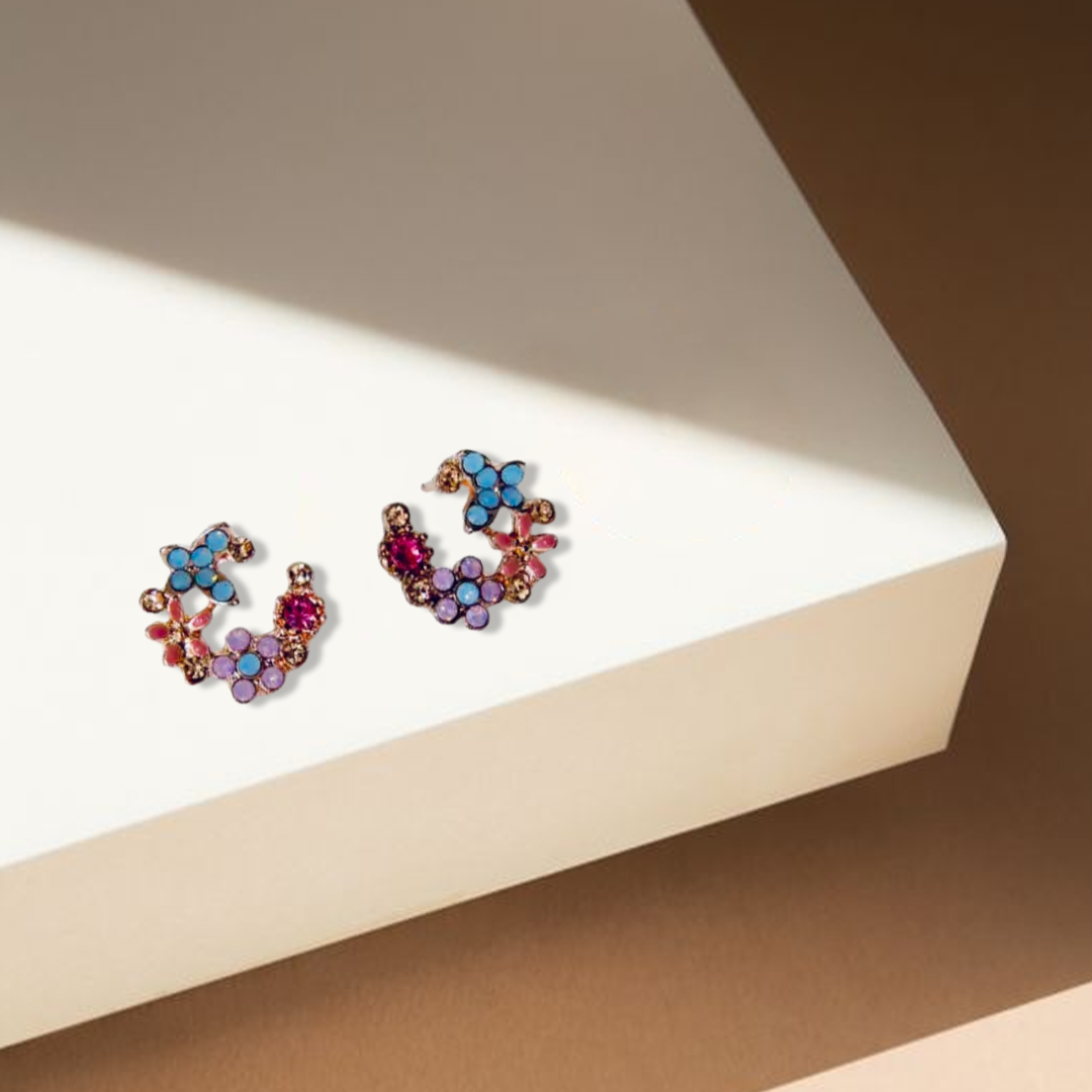 KOREAN FLOWER EARRINGS