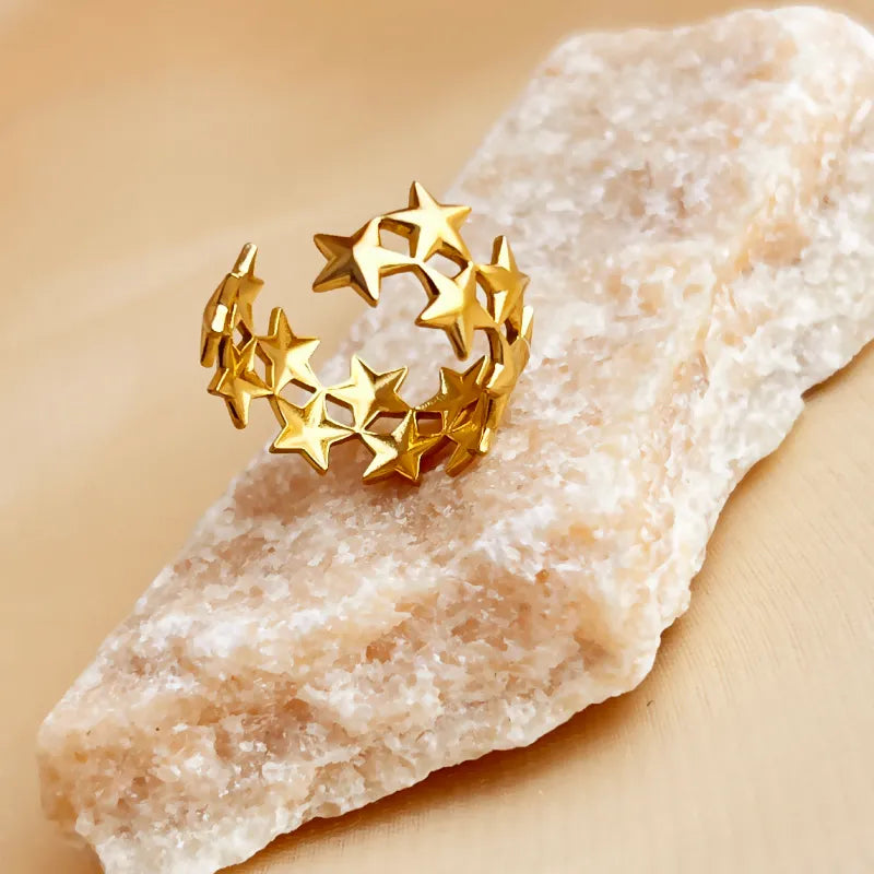 Gold Stars Ring