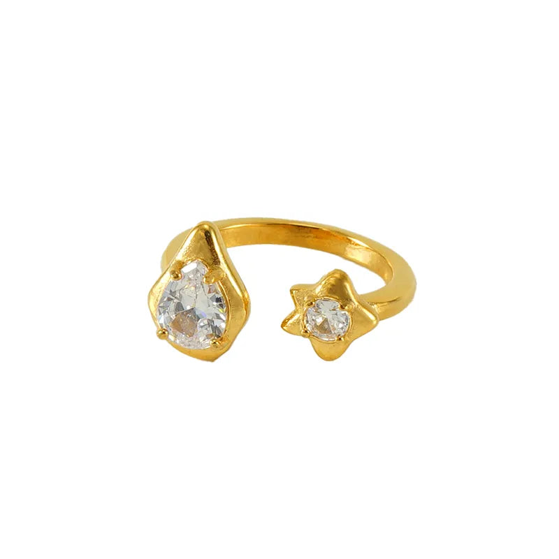 Gold Stardrop Ring