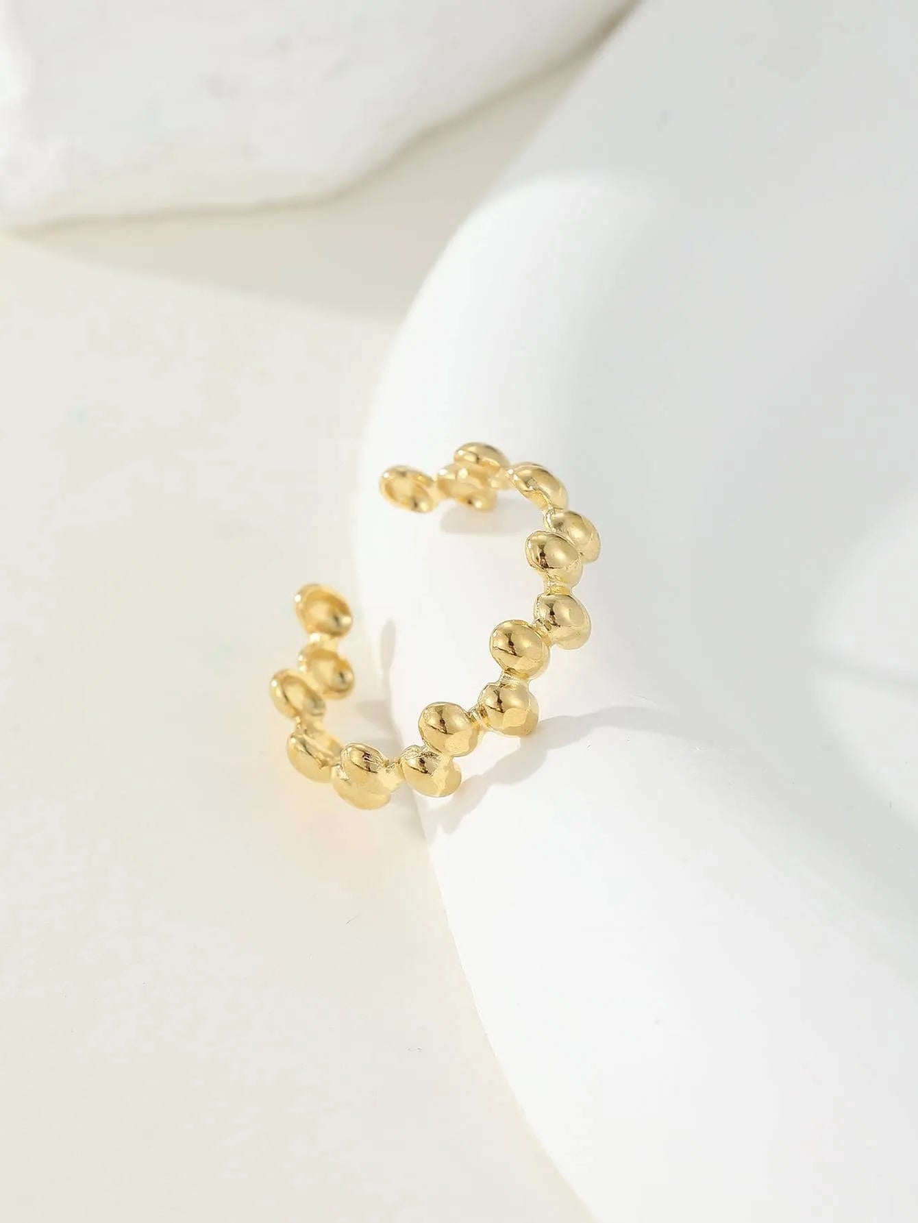 Gold Retro Oval Ring